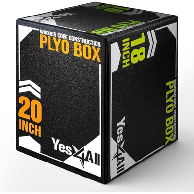 Yes4All Plyo Schuimbox/Plyometrische Platformbox voor Crossfit, Jump Training & Conditioning Plyo Jump Box/Soft Plyo Box 3-in-1 (20/24/30) Yes4All Plyo Schuimbox/Plyometrische Platformbox voor Crossfit, Jump Training & Conditioning Plyo Jump Box/Soft Plyo Box 3-in-1 (20/24/30)