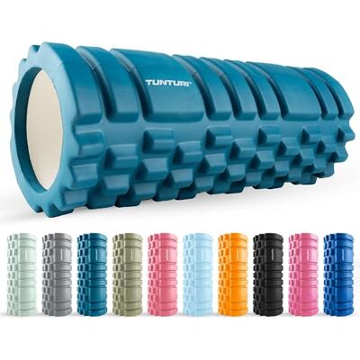 Tunturi Yoga Grid Schuimrol, 33 cm, petrol blauw Tunturi Yoga Grid Schuimrol, 33 cm, petrol blauw