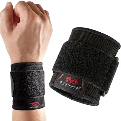 McDavid Dubbele elastische armband, zwart, maat S/M McDavid Dubbele elastische armband, zwart, maat S/M