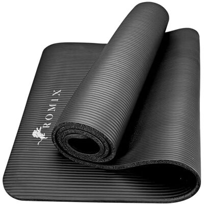 ROMIX Yogamat, 15 mm, dik, hoge dichtheid, antislip, milieuvriendelijk, gymnastiek, yoga, mat, hoogwaardig, licht, niet giftig, vloermat, voor sportschool, fitness, meditatie, pilates, sport, ROMIX Yogamat, 15 mm, dik, hoge dichtheid, antislip, milieuvriendelijk, gymnastiek, yoga, mat, hoogwaardig, licht, niet giftig, vloermat, voor sportschool, fitness, meditatie, pilates, sport,