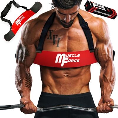 MuscleForge ARM Blaster biceps-trainingsapparaat voor optimale isolatie van biceps- en armspieren, biceps-isolator voor bodybuilding en krachtsport MuscleForge ARM Blaster biceps-trainingsapparaat voor optimale isolatie van biceps- en armspieren, biceps-isolator voor bodybuilding en krachtsport