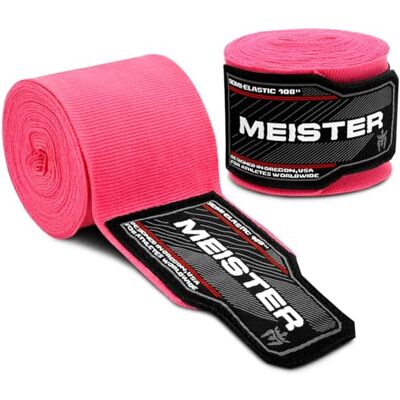 Meister Junior 108 inch semi-elastische handwraps voor MMA & boksen (paar) Meister Junior 108 inch semi-elastische handwraps voor MMA & boksen (paar)