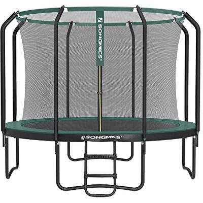 SONGMICS Ronde tuin-trampoline, beschikbare diameters 244/305/366 cm, TÜV Rheinland GS-getest met veiligheidsnet en ladder, gevoerd frame, voor kinderen en volwassenen SONGMICS Ronde tuin-trampoline, beschikbare diameters 244/305/366 cm, TÜV Rheinland GS-getest met veiligheidsnet en ladder, gevoerd frame, voor kinderen en volwassenen