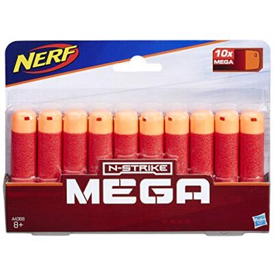 Nerf Verpakking met 10 officiële Mega-dartpijlen Nerf Verpakking met 10 officiële Mega-dartpijlen