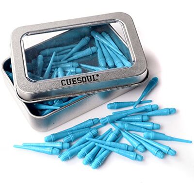 CUESOUL 2BA Punten 100 Count zachte dartpunt (CSSTP005 blauw) CUESOUL 2BA Punten 100 Count zachte dartpunt (CSSTP005 blauw)