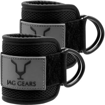JAG GEARS JAG 6 mm neopreen gevoerde enkelriem voor kickback-oefeningen, bilspieren, beenverlengingen, lussen, bilspier-abductoroefeningen, voor dames en heren JAG GEARS JAG 6 mm neopreen gevoerde enkelriem voor kickback-oefeningen, bilspieren, beenverlengingen, lussen, bilspier-abductoroefeningen, voor dames en heren