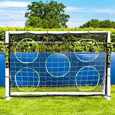 FORZA Schietwand voor voetbaldoelen, precisietraining voor kinderen en volwassenen, compatibel met alle tuindoelen en doelen, snelle montage, windbestendig net FORZA Schietwand voor voetbaldoelen, precisietraining voor kinderen en volwassenen, compatibel met alle tuindoelen en doelen, snelle montage, windbestendig net