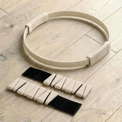 FORZA Siliconen gewichten set met pilates ring en pols/enkels Premium weerstandstrainingsset voor pilates, yoga, bar en thuisoefeningen FORZA Siliconen gewichten set met pilates ring en pols/enkels Premium weerstandstrainingsset voor pilates, yoga, bar en thuisoefeningen