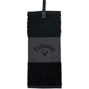 Callaway Drielaagse golfhanddoek 2023, zwart Callaway Drielaagse golfhanddoek 2023, zwart