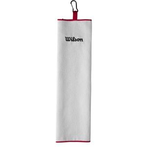 Wilson Staff Unisex golfhanddoek, drievoudig gevouwen, TRI FOLD, microvezel, wit, Eén maat WGA9000101 Wilson Staff Unisex golfhanddoek, drievoudig gevouwen, TRI FOLD, microvezel, wit, Eén maat WGA9000101