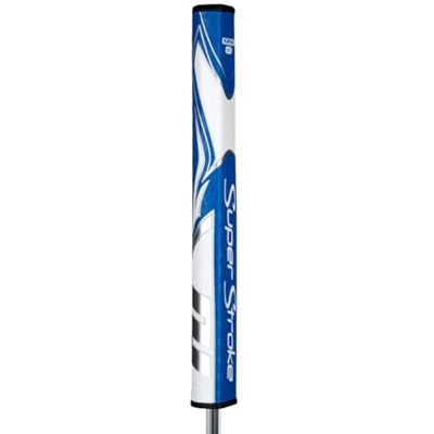 Super Stroke SuperStroke Zenergy Flatso 3.0 kegelvrije golfputter grip, verbeterde SPYNE-technologie, nieuwe multi-zone textuur en Tech-Port, blauw/wit Super Stroke SuperStroke Zenergy Flatso 3.0 kegelvrije golfputter grip, verbeterde SPYNE-technologie, nieuwe multi-zone textuur en Tech-Port, blauw/wit