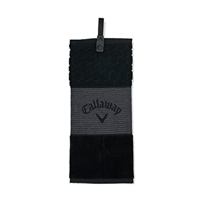 Callaway Drielaagse golfhanddoek 2023, zwart Callaway Drielaagse golfhanddoek 2023, zwart