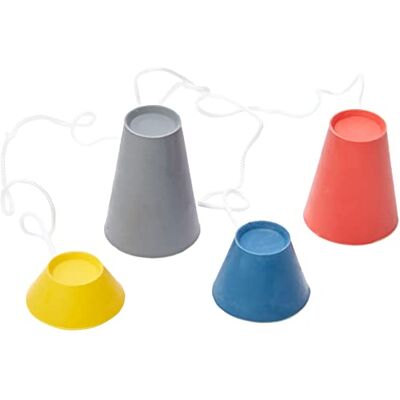 Longridge Set van 4 Jumbo rubberen wintertees voor volwassenen, meerkleurig, één maat Longridge Set van 4 Jumbo rubberen wintertees voor volwassenen, meerkleurig, één maat