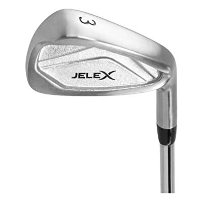 JELEX Golfijzer voor rechtshandigen van roestvrij staal voor beginners en professionals, voor de golfbaan of voor training op de slagmat, ijzer 3, 4, 5, 6, 7 en SW, PW JELEX Golfijzer voor rechtshandigen van roestvrij staal voor beginners en professionals, voor de golfbaan of voor training op de slagmat, ijzer 3, 4, 5, 6, 7 en SW, PW