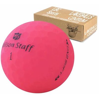 lbc-sports Wilson Staff Dx2 / Duo Soft Optix Golfballen, AAAAA, premium selectie, roze, matte afwerking, lakeballs, gebruikte golfballen, in nettas lbc-sports Wilson Staff Dx2 / Duo Soft Optix Golfballen, AAAAA, premium selectie, roze, matte afwerking, lakeballs, gebruikte golfballen, in nettas
