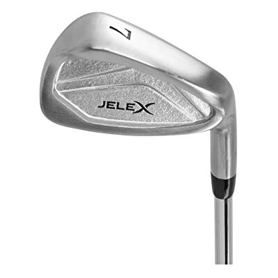 JELEX Golfijzer voor rechtshandigen van roestvrij staal voor beginners en professionals, voor de golfbaan of voor training op de slagmat, ijzer 3, 4, 5, 6, 7 en SW, PW JELEX Golfijzer voor rechtshandigen van roestvrij staal voor beginners en professionals, voor de golfbaan of voor training op de slagmat, ijzer 3, 4, 5, 6, 7 en SW, PW
