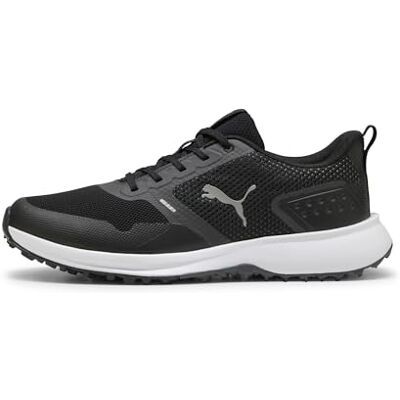 Fusion Grip 6 golfschoenen voor heren, Puma Zwart asfalt. 50 EU Large Fusion Grip 6 golfschoenen voor heren, Puma Zwart asfalt. 50 EU Large