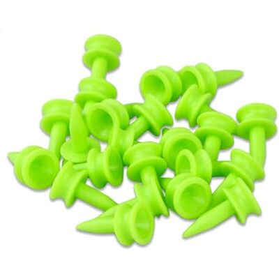 ShanBye 100 Stuks 25 mm Plastic Golf Tees Kleine Groene Golf Tees Golf Training Voor Golf Tees Castle Plastic voor Golf Training Clubs Buiten Gazon ShanBye 100 Stuks 25 mm Plastic Golf Tees Kleine Groene Golf Tees Golf Training Voor Golf Tees Castle Plastic voor Golf Training Clubs Buiten Gazon