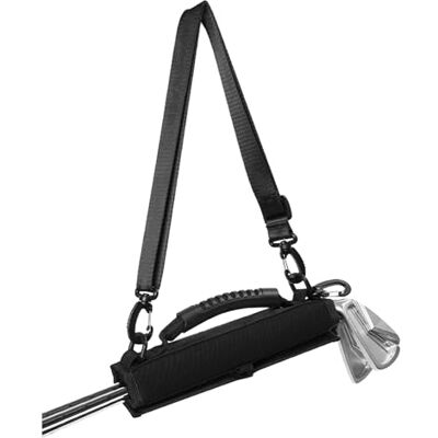 ASYJVWYZ Sangle de transport pour club de golf, support de fer de golf multicolore, avec poignée confortable et bandoulière réglable, équipement de conduite (noir) ASYJVWYZ Sangle de transport pour club de golf, support de fer de golf multicolore, avec poignée confortable et bandoulière réglable, équipement de conduite (noir)