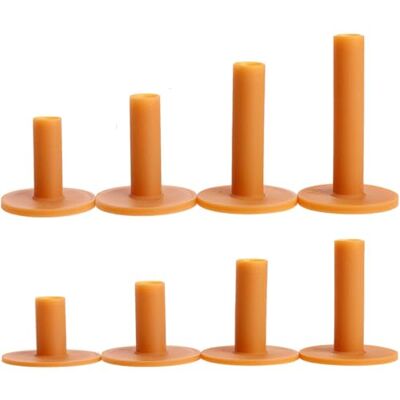 GERUI 8 stuks rubberen golftees voor autorijden, golfmat van duurzaam rubber, zachte rubberen serie, geschikt voor binnen en buiten, verschillende maten, 35 mm/42 GERUI 8 stuks rubberen golftees voor autorijden, golfmat van duurzaam rubber, zachte rubberen serie, geschikt voor binnen en buiten, verschillende maten, 35 mm/42