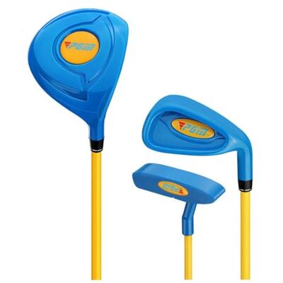 golfclab Ensemble complet de clubs de golf pour enfants avec putter en fer pour débutants, garçons et filles pour pratiquer le swing de golf hybrides (4 à 5 ans, bleu (sans sac)) golfclab Ensemble complet de clubs de golf pour enfants avec putter en fer pour débutants, garçons et filles pour pratiquer le swing de golf hybrides (4 à 5 ans, bleu (sans sac))