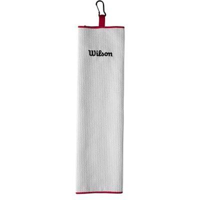 Wilson Staff Unisex golfhanddoek, drievoudig gevouwen, TRI FOLD, microvezel, wit, Eén maat WGA9000101 Wilson Staff Unisex golfhanddoek, drievoudig gevouwen, TRI FOLD, microvezel, wit, Eén maat WGA9000101