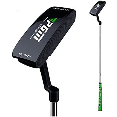 golfclab Tige de poussée de golf pour gaucher/droitier, tige en acier à 3 degrés, putter pour homme et femme, entraîneur de sport, club de golf (droit, noir) golfclab Tige de poussée de golf pour gaucher/droitier, tige en acier à 3 degrés, putter pour homme et femme, entraîneur de sport, club de golf (droit, noir)