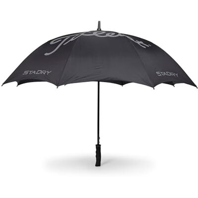 Titleist StaDry Enkele paraplu zwart/wit Titleist StaDry Enkele paraplu zwart/wit