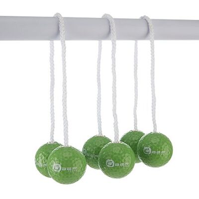 DOCTOR SPORT Leitz Golf werpspel van echte golfballen, 3 paar met 2 ballen, officiële lengte van gevlochten nylon (30 cm), metalen clip voor perfecte sluiting, professioneel (helder) DOCTOR SPORT Leitz Golf werpspel van echte golfballen, 3 paar met 2 ballen, officiële lengte van gevlochten nylon (30 cm), metalen clip voor perfecte sluiting, professioneel (helder)