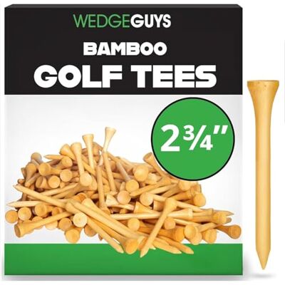 Wedge Guys Natuurlijke Bamboe Golf Tees Golf Tee Sterker dan Hout Hoge Kwaliteit Golf Accessoires PGA en USGA Goedgekeurd Wedge Guys Natuurlijke Bamboe Golf Tees Golf Tee Sterker dan Hout Hoge Kwaliteit Golf Accessoires PGA en USGA Goedgekeurd