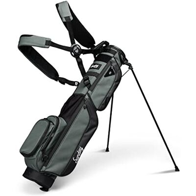 Sunday Golf Loma XL Bag Lichte golftas met riem en standaard, gemakkelijk te dragen, golftas voor het rijveld, per 3 en executive parcours, 1,5 kg (nachtgroen) Sunday Golf Loma XL Bag Lichte golftas met riem en standaard, gemakkelijk te dragen, golftas voor het rijveld, per 3 en executive parcours, 1,5 kg (nachtgroen)