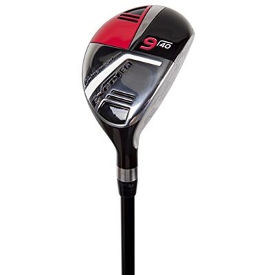 Pinemeadow Golf Excel EGI Hybrid Golf Club voor heren, koolstofvezel, 40 graden, maat 9, rechte snit, linkerhand Pinemeadow Golf Excel EGI Hybrid Golf Club voor heren, koolstofvezel, 40 graden, maat 9, rechte snit, linkerhand