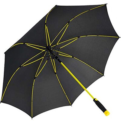 iX-brella XXL automatische paraplu van glasvezel zwart, Geel., XXL golfparasol iX-brella XXL automatische paraplu van glasvezel zwart, Geel., XXL golfparasol