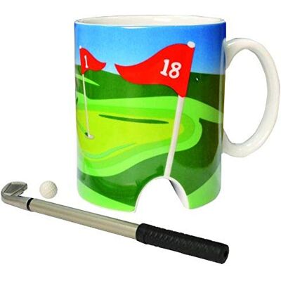 Longridge Golfbeker en mini-putter wit Longridge Golfbeker en mini-putter wit