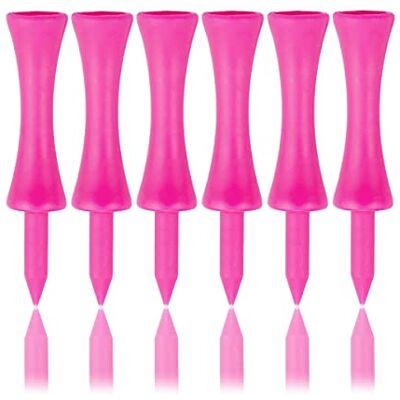 Zivisk Castle Tees 57 mm 100 stuks golftees van kunststof, roze Zivisk Castle Tees 57 mm 100 stuks golftees van kunststof, roze