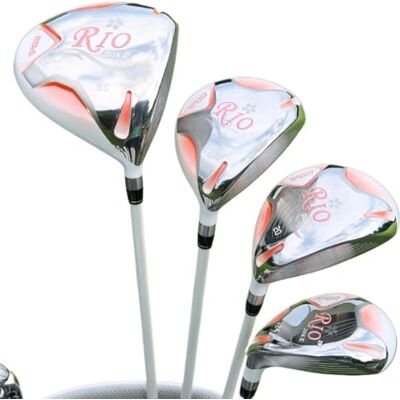 golfaom Club de golf hybride en bois 4H pour femme #1W/3W/5W Manche en graphite pour droitier Bois de parcours Club de sport (#1W) golfaom Club de golf hybride en bois 4H pour femme #1W/3W/5W Manche en graphite pour droitier Bois de parcours Club de sport (#1W)