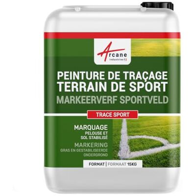 ARCANE INDUSTRIES Voetbal veld, rugby, voorlopig schilderen, golf, sportevenement, reclame logo: Sport-15 kgWit- ARCANE INDUSTRIES Voetbal veld, rugby, voorlopig schilderen, golf, sportevenement, reclame logo: Sport-15 kgWit-