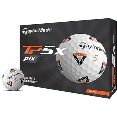 TaylorMade TP5 & TP5x golfballen (wit, geel, pix) TaylorMade TP5 & TP5x golfballen (wit, geel, pix)