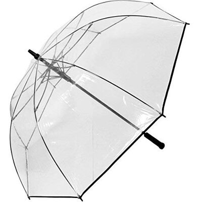 happy rain XXL automatische golfparaplu 124 cm transparant extra groot happy rain XXL automatische golfparaplu 124 cm transparant extra groot