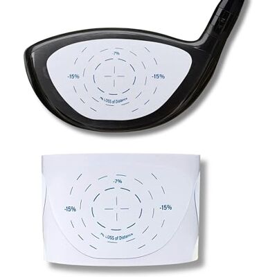 Generisch Scratch Golf Impact Tape (Driver), onmiddellijke terugkeer voor meer lengte en consistentie, analyse van het contact met de bal Generisch Scratch Golf Impact Tape (Driver), onmiddellijke terugkeer voor meer lengte en consistentie, analyse van het contact met de bal