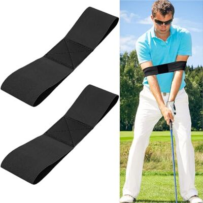 Exbrith 2 stuks golfcorrectieriem, correctie, houdingshulp, golf, swing trainer, elleboog, swing houding, voor alle golfers, verbetering van hun swing houding Exbrith 2 stuks golfcorrectieriem, correctie, houdingshulp, golf, swing trainer, elleboog, swing houding, voor alle golfers, verbetering van hun swing houding