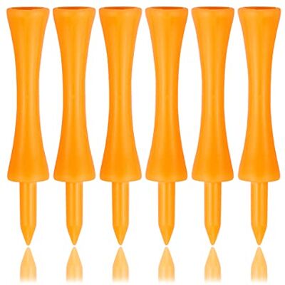 Zivisk Golf Tee van kunststof, 100 stuks, oranje, 70 mm Zivisk Golf Tee van kunststof, 100 stuks, oranje, 70 mm