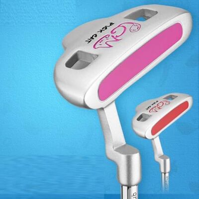 golfaom Golfputter voor kinderen, rechtshandigen, beginners, met puttermes voor kinderen, jongens en meisjes (roze, 6-8 jaar) golfaom Golfputter voor kinderen, rechtshandigen, beginners, met puttermes voor kinderen, jongens en meisjes (roze, 6-8 jaar)