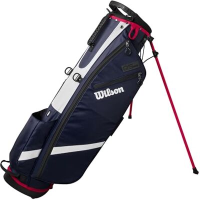 Wilson QS Golftas met standaard, marineblauw/wit/rood Wilson QS Golftas met standaard, marineblauw/wit/rood