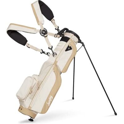 Sunday Golf Loma XL Bag, lichte tas met riem en standaard, gemakkelijk te dragen, Pitch n Putt golftas, per 3 en executive races, 1,5 kg Sunday Golf Loma XL Bag, lichte tas met riem en standaard, gemakkelijk te dragen, Pitch n Putt golftas, per 3 en executive races, 1,5 kg