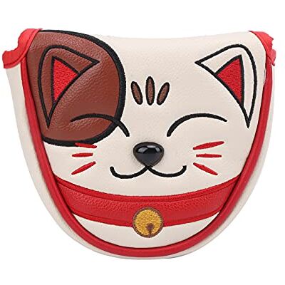 CHICIRIS Golf Central Tree Putter Cover, Lucky Cat Waterproof Golf Hammer Hoofddeksel CHICIRIS Golf Central Tree Putter Cover, Lucky Cat Waterproof Golf Hammer Hoofddeksel