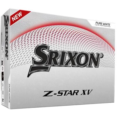 Srixon Z-Star XV_8 & 9 – Balle de golf ultra perforante Distance maximale & spin optimisée Noyau FastLayer DG Core 2.0 Revêtement Spin Skin + Blanc et jaune Srixon Z-Star XV_8 & 9 – Balle de golf ultra perforante Distance maximale & spin optimisée Noyau FastLayer DG Core 2.0 Revêtement Spin Skin + Blanc et jaune