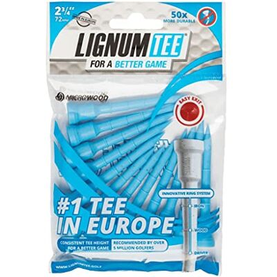 Longridge Lignum Tees, 72 mm, Blauw, 12 Stuk Longridge Lignum Tees, 72 mm, Blauw, 12 Stuk