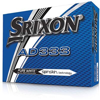 Srixon AD333 golfballen – model 2018 – 1 dozijn – nieuw – wit Srixon AD333 golfballen – model 2018 – 1 dozijn – nieuw – wit