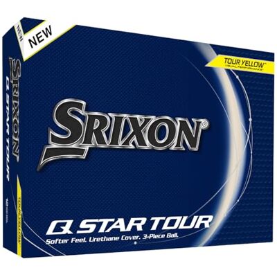 Srixon , Q-Star Tour 5 2024 tientallen golfballen zacht gevoel, rotatie, prestaties en kracht 3 stuks urethaan hoogwaardige golfaccessoires en geschenken, geel Srixon , Q-Star Tour 5 2024 tientallen golfballen zacht gevoel, rotatie, prestaties en kracht 3 stuks urethaan hoogwaardige golfaccessoires en geschenken, geel